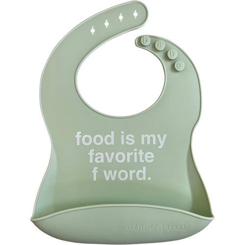 Denver James Silicone Feeding Bibs | Dishwasher Safe. Waterproof. Adjustable.