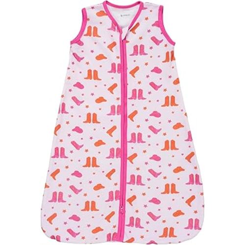 LollyBanks Baby Sleep Sack, 100% Cotton Wearable Blanket 2-Way Zipper Sleep Sacks