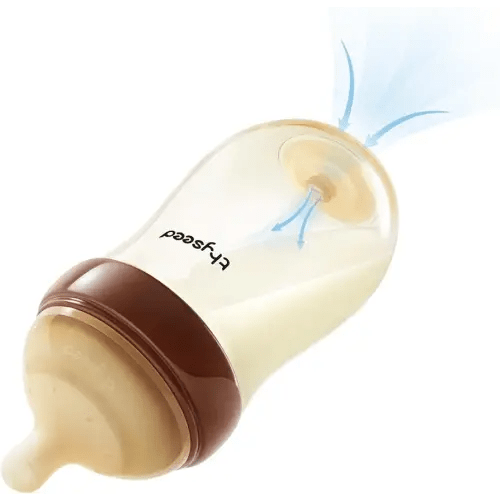 Thyseed PPSU Natural Anti-Colic Baby Bottles | Newborn Breast Like Nursing Bottle for Breastfed Babies with Nipple(3-7 Months),8oz,1 Pack