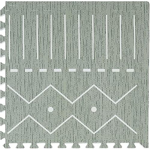 Toddlekind Playmat - Premium Foam Playmat, 4 x 6 feet, 6 Tile Extra Thick Foam Floor Puzzle Mat for Babies/Toddlers Stylish, Non-Toxic, Odorless. Perfect for Tummy Time, Crawling, and Play. Ideal for Nursery and Playroom. 0m+