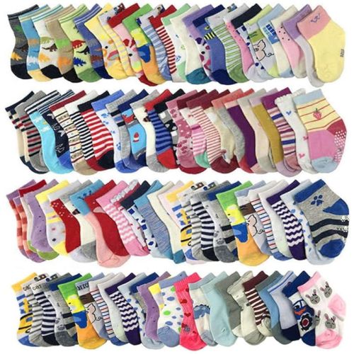 WAFUNNE 20 Pairs Baby Socks Wholesale for Infant Toddler Kids Children (Pattern at Random)