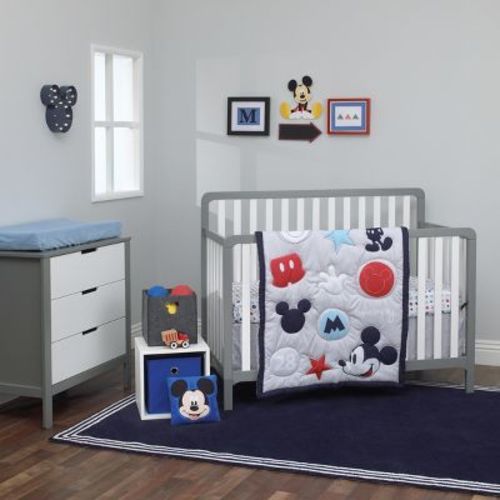 NoJo Disney Amazing Mickey Mouse 3 Piece Nursery Crib Bedding Set