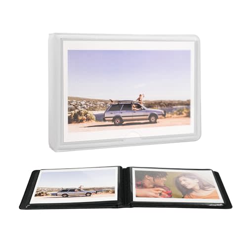 Photo Album 4x6 29 Pages Horizontal Pictures Album Scrapbook for Family Kids Wedding and Vacation, Cute Small Mini Capacity