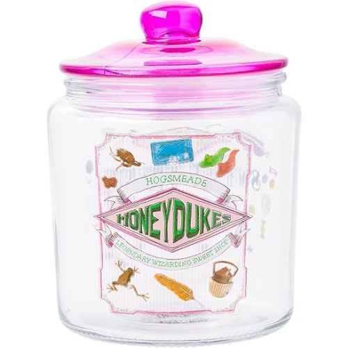 Silver Buffalo Harry Potter Hogsmeade Honeydukes Sweets, Glass Jar with Lid
