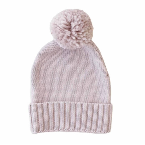Knit Baby Pom Pom Beanie