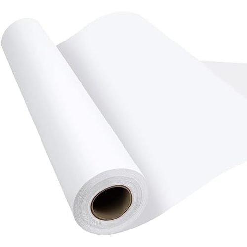 Phinus Craft Paper Roll 15''×354'', Industrial-Grade Kraft Paper Roll, White Easel Paper Roll for Kids for Moving, Gift Wrapping, Wall Art, Tab