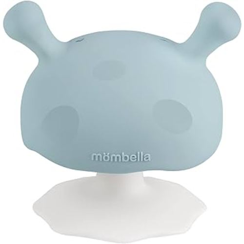 Baby Teething Toys for 3-12 Months, Baby Teethers for Infants 5 Month Old, Soft Silicone BPA Free Chew Toy for Babies 8 Months, Baby Shower Gifts for Newborn, Iron Green