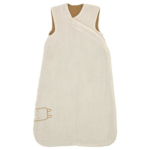 GULDVÄVARE Wearable blanket - beige/dark yellow 0-6 months