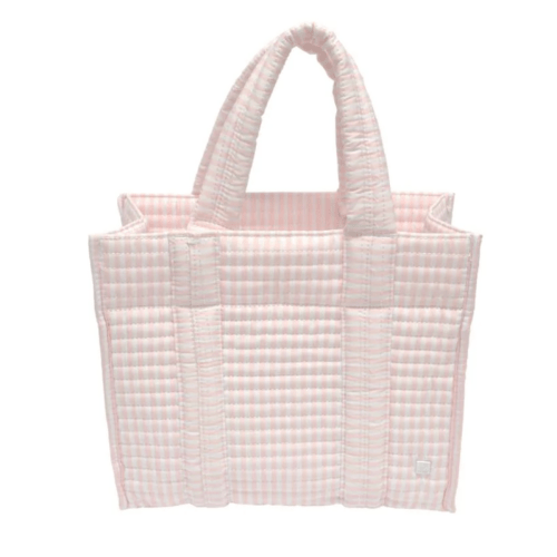 TRVL Quilted Mini Go Go Tote- Pink Stripe – VACE