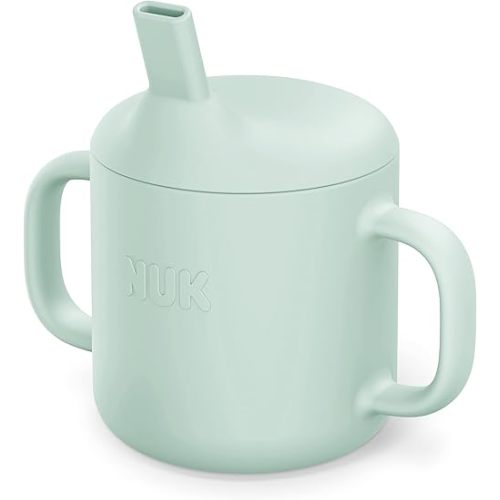 NUK Silicone Baby Straw Cup, Easy to Grip & Drink, Dishwasher-Safe, BPA-Free, Pack of 1