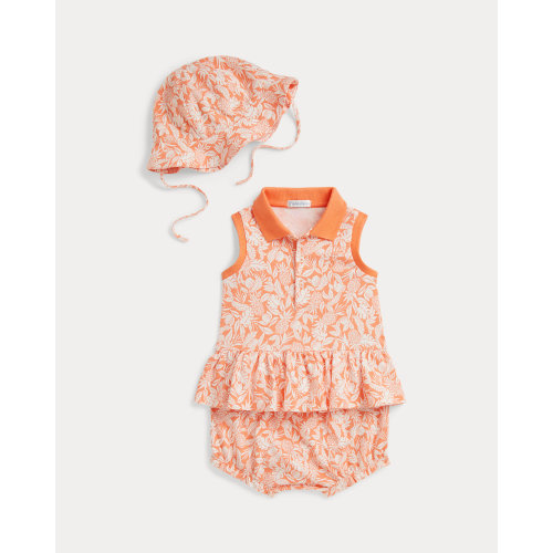 Mesh Polo Shirt, Bloomer & Hat Set for Baby Girls | Ralph Lauren