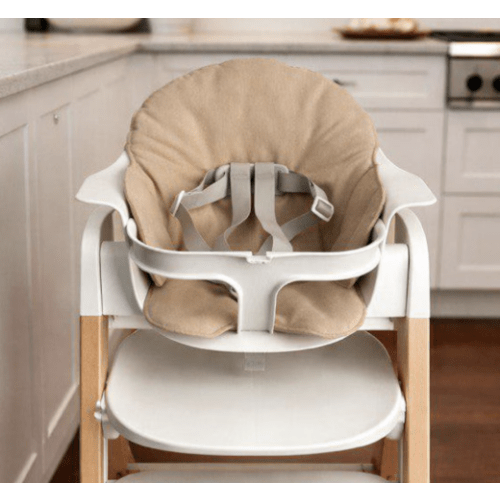 Mockingbird High Chair Cushion, Beige Waterproof Pad - Baby Version