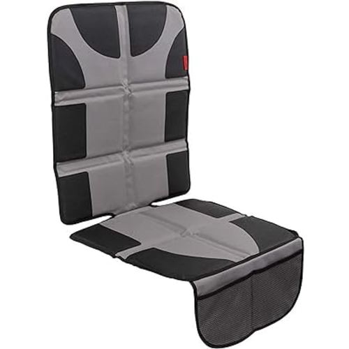 Lusso Gear Car Seat Protector - Waterproof Seat Protector & Non-Slip Backing - Waterproof Car Cover & Easy Clean-Up - Dual Mesh Storage Pockets & Travel Convenience - Gray