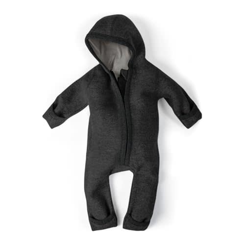 Ehrenkind® WOOLEN JUMPSUIT for Infants and Kids, Warm infant One-Piece made of natural virgin wool with zipper