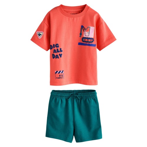 Kids' Dig All Day Graphic T-Shirt & Drawstring Shorts Set