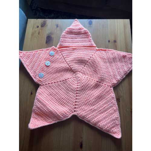 Crochet star baby romper