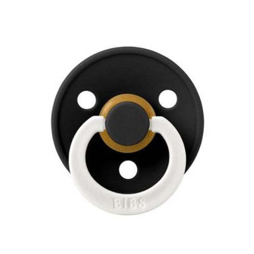 Bibs Pacifier Latex 6-18m Size 2 - Black Glow