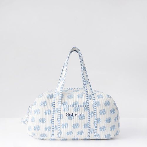 Block Print Quilted Overnighter