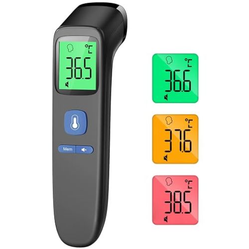 Viproud Forehead Thermometer for Adults & Kids, Accurate Results (Black or white)