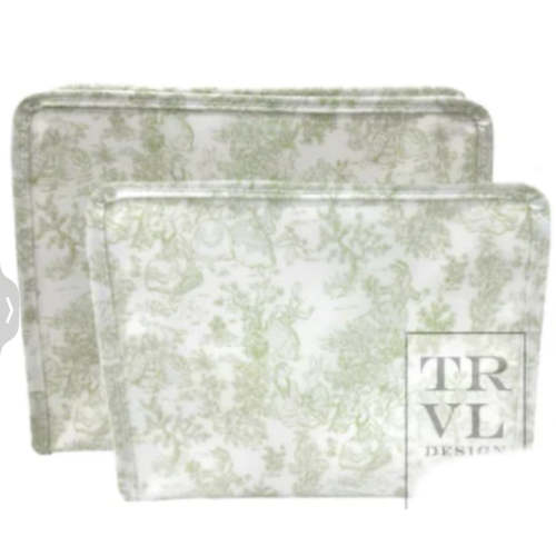 ROADIE LARGE -BUNNY TOILE GREEN – Einstein's Attic