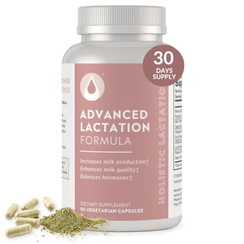 Holistic Lactation® Advanced Lactation Formula (30 Servings), Supplement to Support Milk Supply, Contains Organic Moringa and Milk Thistle Extract, Fenugreek-Free