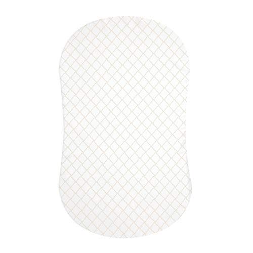 HALO BassiNest Fitted Sheet – 100% Cotton, Soft and Breathable Bassinet Sheet for Babies, 30” x 16” Pre-Shrunk Sheet, Nautical Net