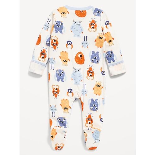 2-Way-Zip Sleep & Play Pocket Footed One-Piece for Baby