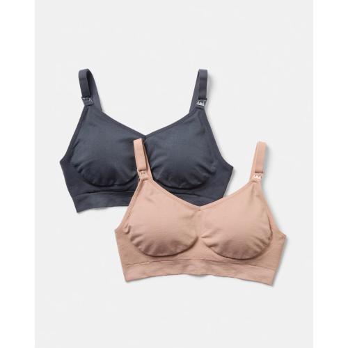 2 Pack Maternity Wirefree Seamfree Crop - Kmart