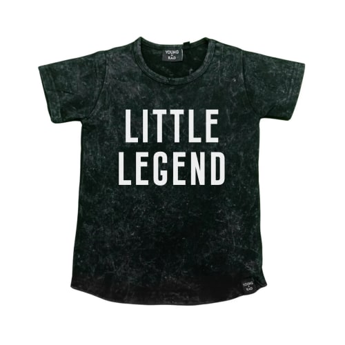 BLACK LITTLE LEGEND TEE size 6-12 mos