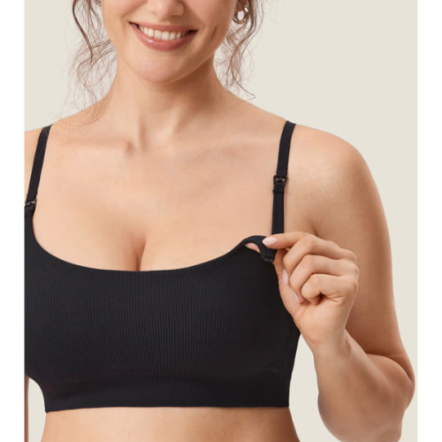 Ribbed Scoop Nursing Bralette