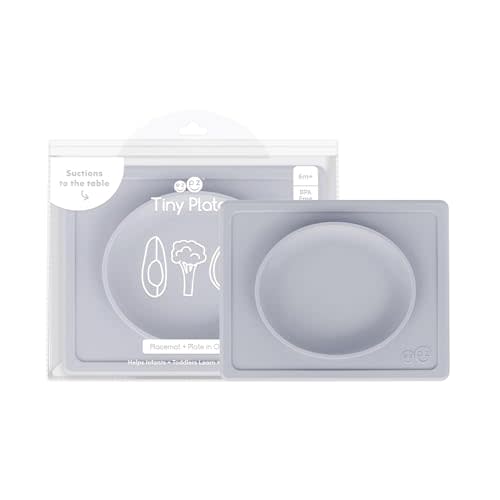 ezpz Tiny Plate + Tiny Bowl - baby essentials plate and bowl set