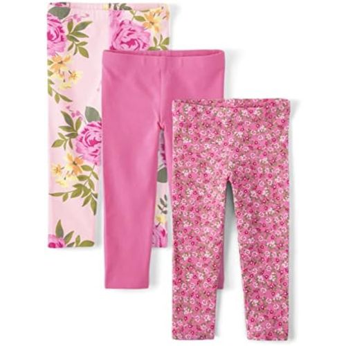 The Children's Place Baby-Girls and Toddler Printed Leggings, Multipacks