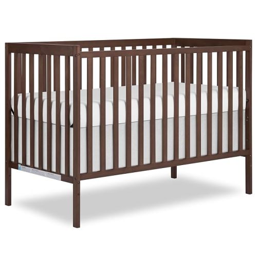 Dream On Me Synergy 5-in-1 Baby Crib, Converts to Toddler Bed, Smokey Oak
