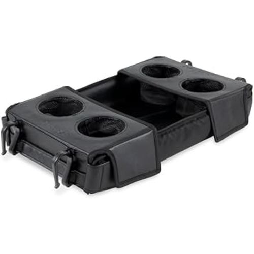 WONDERFOLD Flex Snack Tray for W2 Stroller Wagon with Convertible Cup Holders & Adjustable Sidewalls to Maximize Space, Easy to Install, Easy to Clean