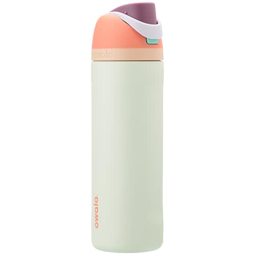 Owala FreeSip Insulated Stainless Steel Water Bottle with Straw for Sports, Travel, and School BPA-Free Sports Water Bottle, 24 oz, Surfs Edge