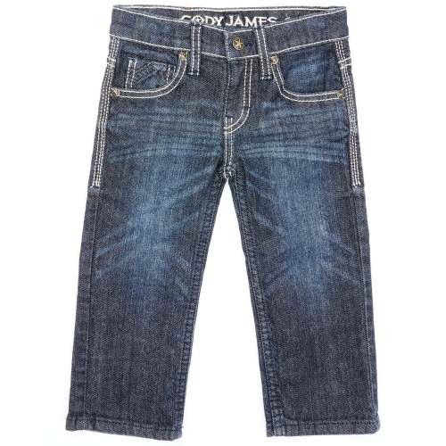 Cody James Toddler Boys' Night Hawk Medium Wash Mid Rise Stretch Relaxed Bootcut Jeans