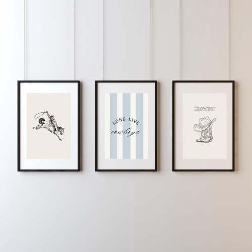 Long Live Cowboys, Cowboy, Cowboy Nursery Decor, Boyhood, Cowboy Art, Country Nursery, Western Nursery, Long Live Boyhood, Prints, Poster Only