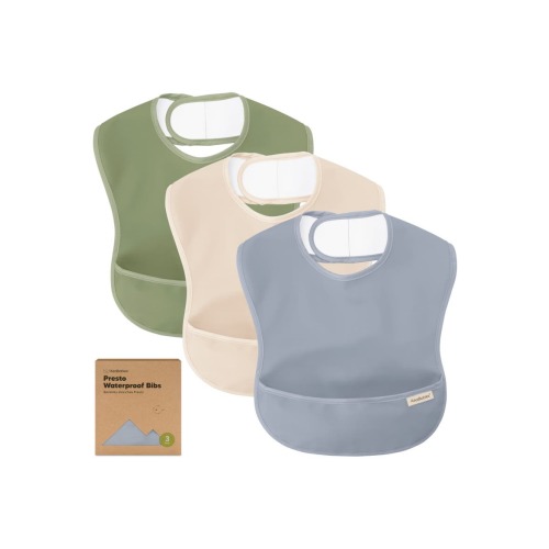 3-Pack Presto Waterproof Bibs, One Size