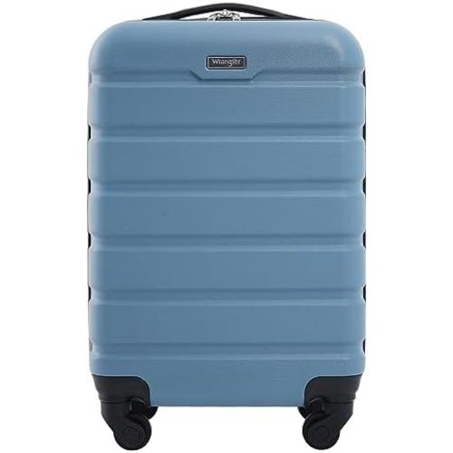 Wrangler Hardside Spinner Luggage, Blue Heaven, Carry-On 20-Inch