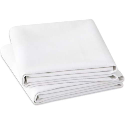 Shunjie.Home 2 Pack Waterproof Crib Mattress Protector Pad 34" x 36", Washable Flannel Crib Pad