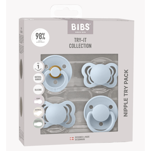 BIBS Baby Blue Try-It Collection: Ideal Pacifier Set – Bibsworld store US