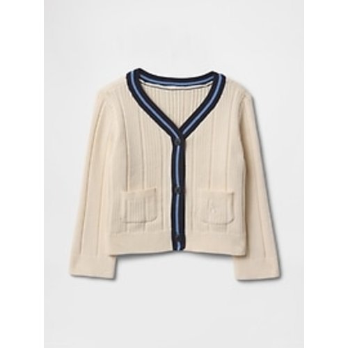 Baby V-Neck Rib Cardigan | Gap