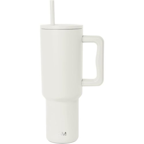 Simple Modern Tumbler with Handle and Straw | 40oz | Cream