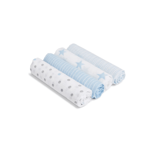 Aden + Anais Dapper 4pk Muslin  Swaddles
 - Natural