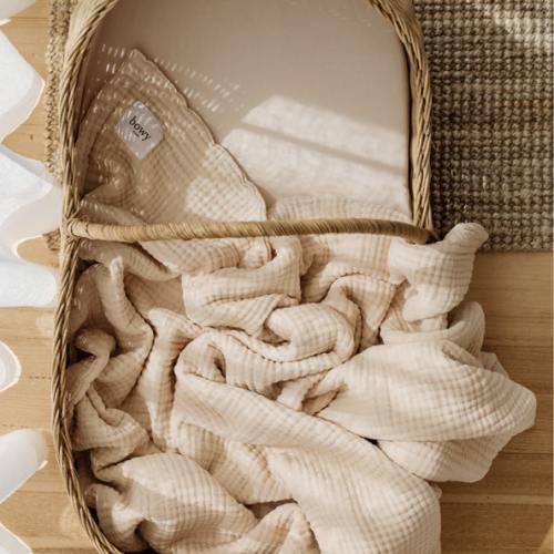 Muslin Bubble Blanket - Cream