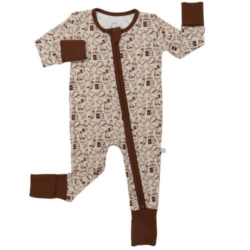 Boys Brown Wild West Zipper Romper – Hamner Hill