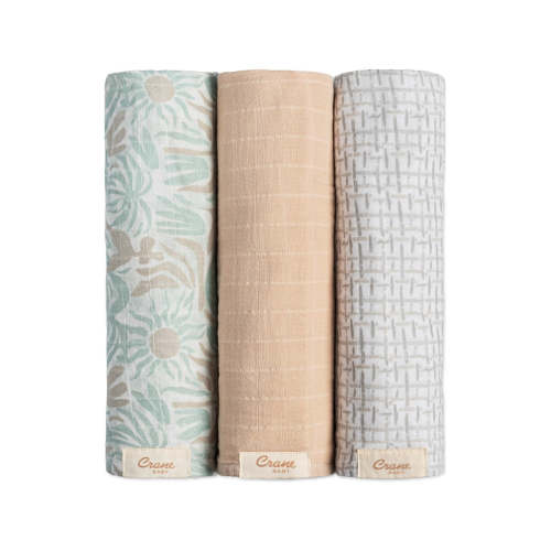 Crane Baby Cove 3-pc. Newborn Swaddle Blanket Set – Bambi Baby