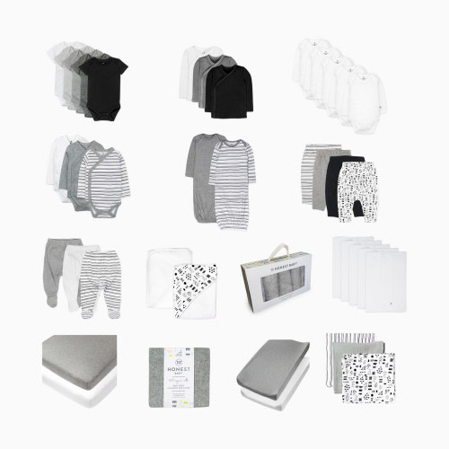 Honest Baby Clothing 50-Piece Organic Cotton Oh Baby Gift Set - Pattern Play, 0-3 M