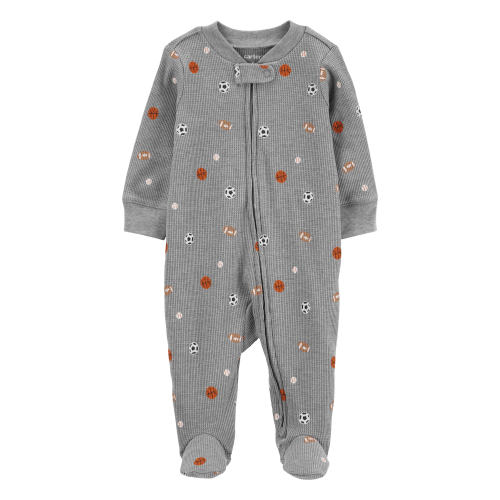 Baby Sports 2-Way Zip Thermal Sleep & Play Pajamas - Carter's | Carter's