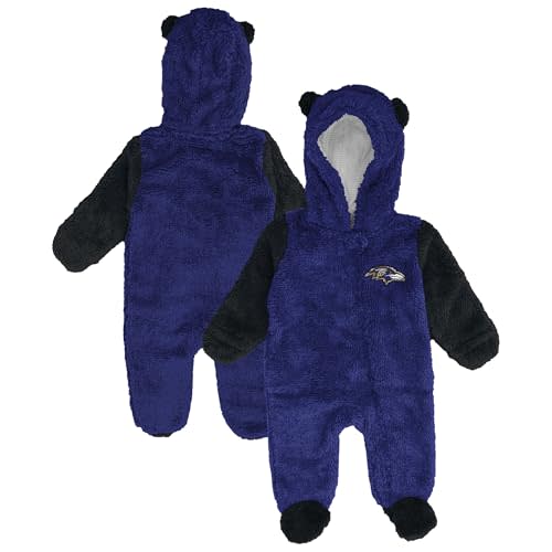 Outerstuff Newborn & Infant NFL Stay Napping Fleece Bunting Full-Zip Sleeper